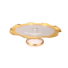 Classic Touch Decor 12" Cake Stand With Gold