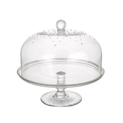Classic Touch Decor Dome Cake Stand Swarovski Crystal, Clear, 11"