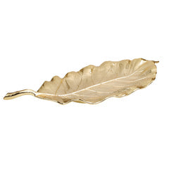 Classic Touch Decor Gold Leaf Tray 19.75"L