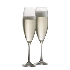 Galway Elegance Champagne/Prosecco Pair, Clear, Crystal