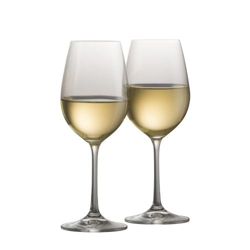 Galway Elegance White Wine Pair, Clear, Crystal