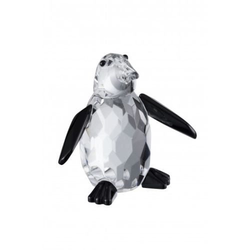 Galway Penguin Figurine, Clear, Crystal, 8" x 6" x 6"