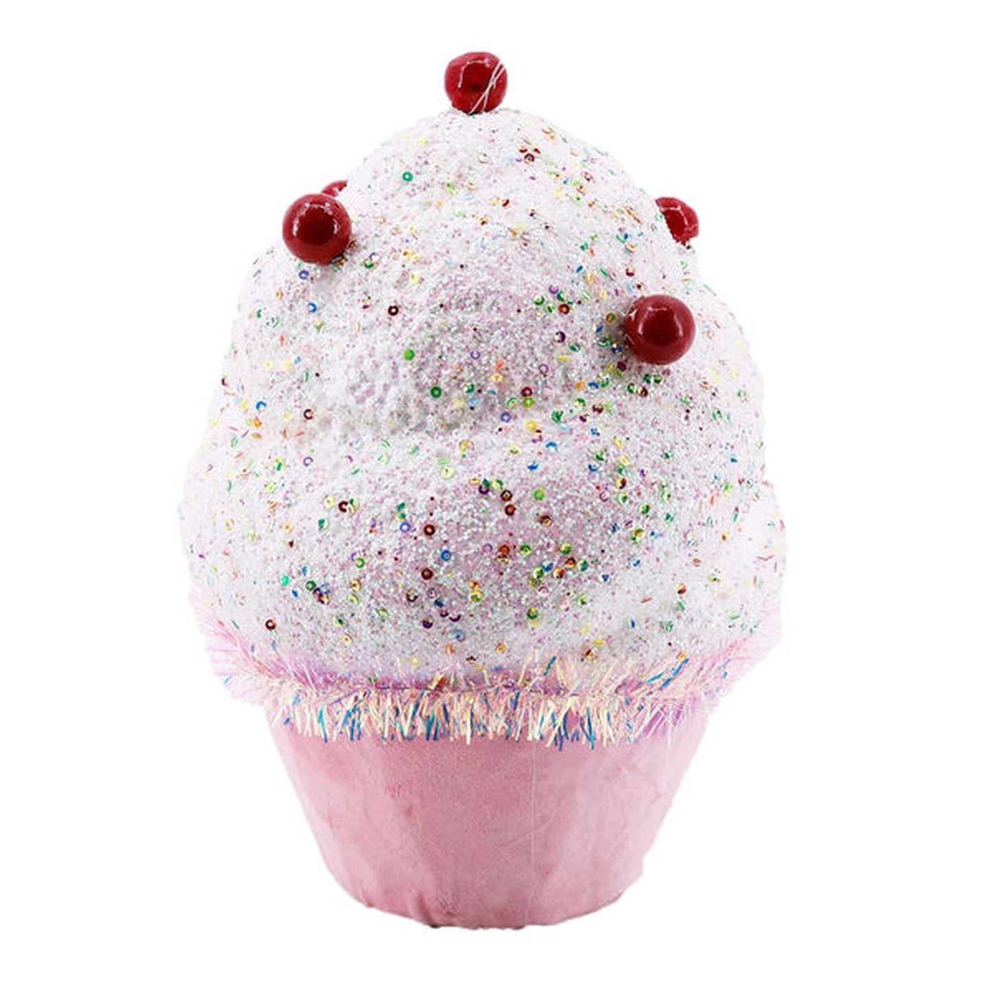 December Diamonds Nutcracker Sweet Shoppe 10In Pink Cupcake Figurine