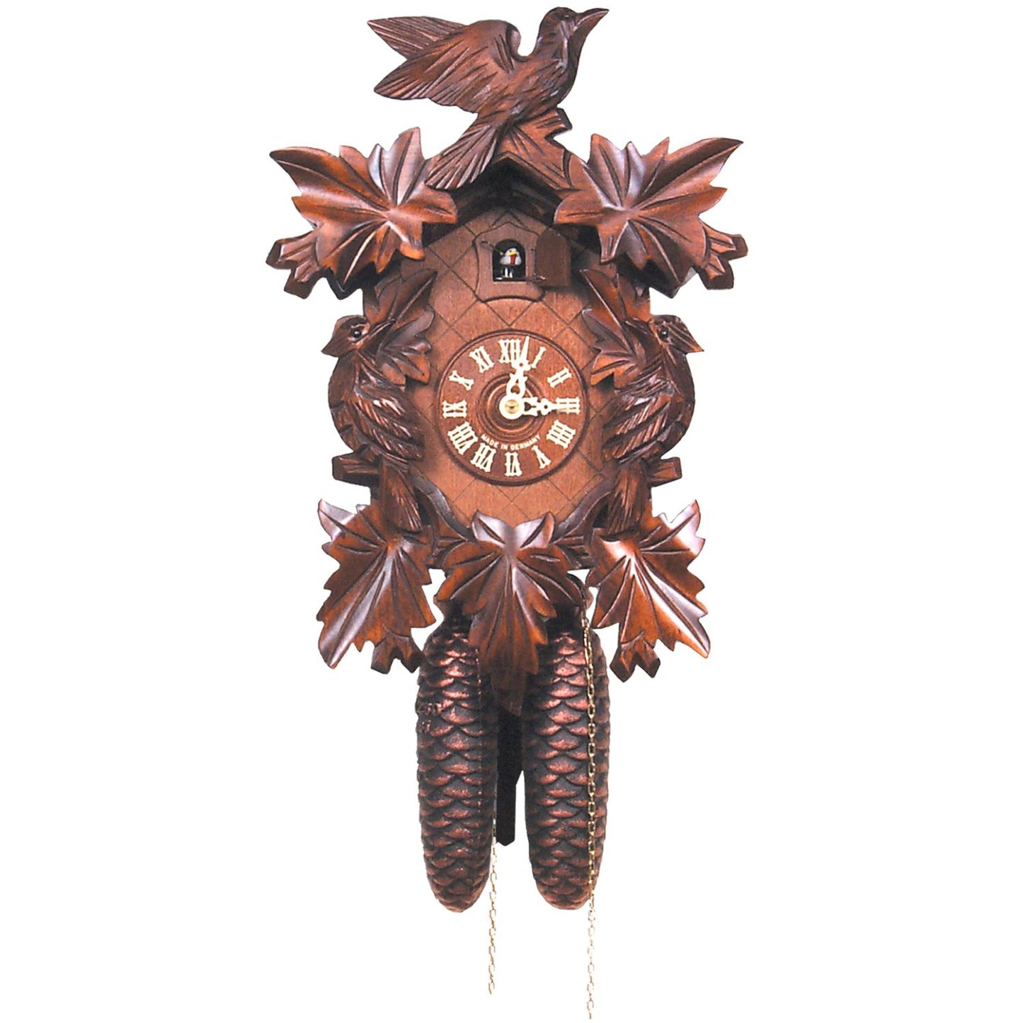 Alexander Taron Engstler Cuckoo Clock 8 Day 5 Leaf Design 14"
