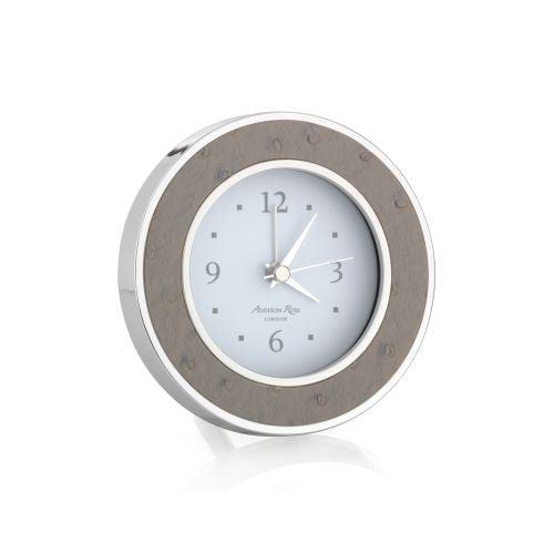 Addison Ross Shadow Ostrich Silver & Alarm by Addison Ross