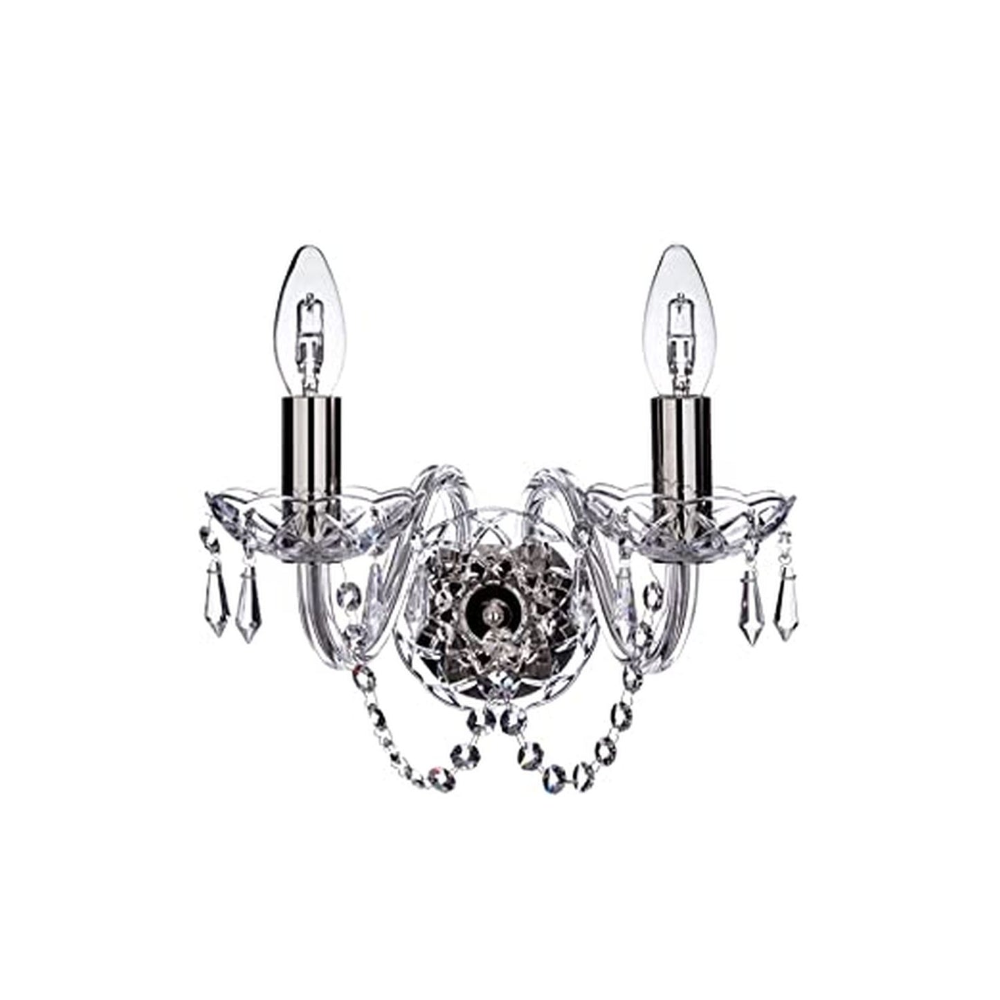 Galway Cashel Wall Sconce, Clear, Crystal, 16" x 16" x 14"