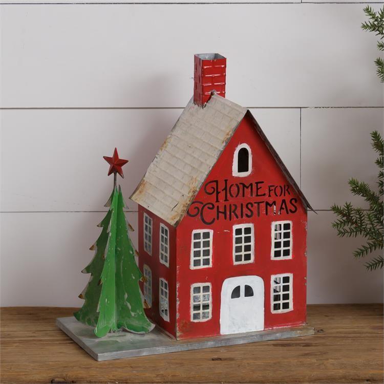 Audrey's Your Heart's Delight Tin House - Home for Christmas, Tin by Audrey