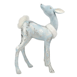 December Diamonds Sleigh Ride - 22" Fawn With Fur Scarf.