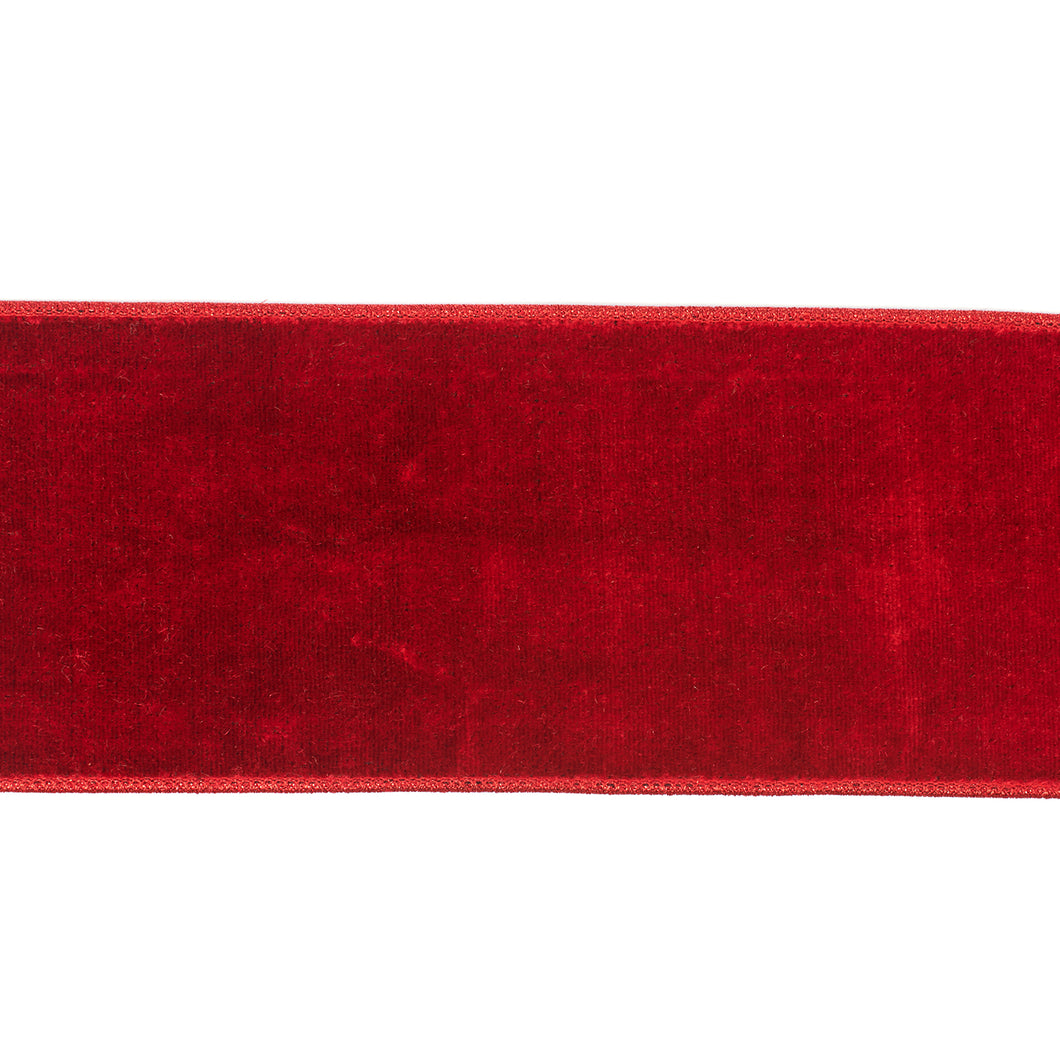 Goodwill Velvet Ribbon Red 10Cm/5 Yards