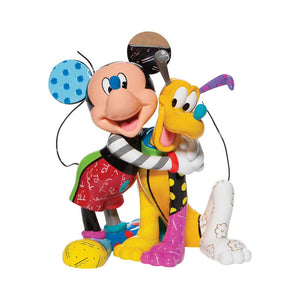 Enesco Disney Britto Mickey & Pluto Figurine