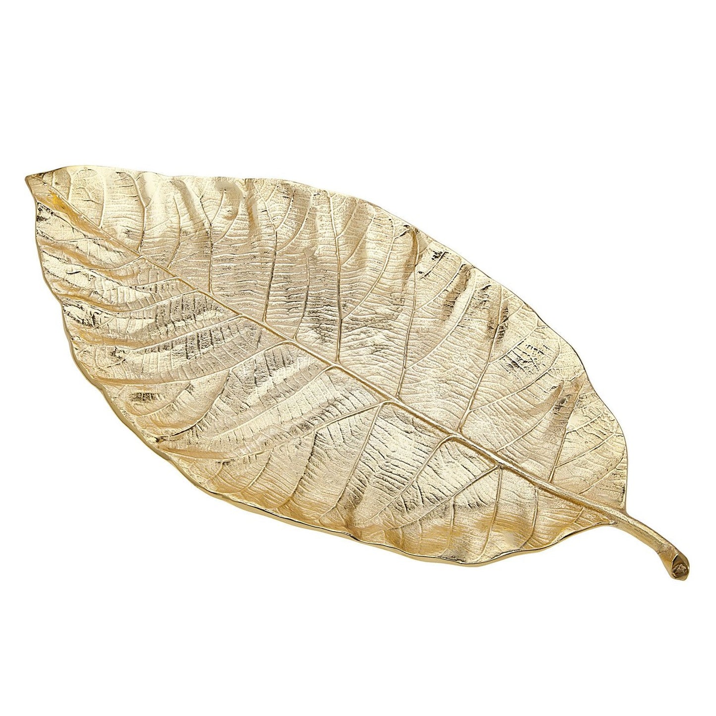 Godinger Gold Finish Leaf Tray Large