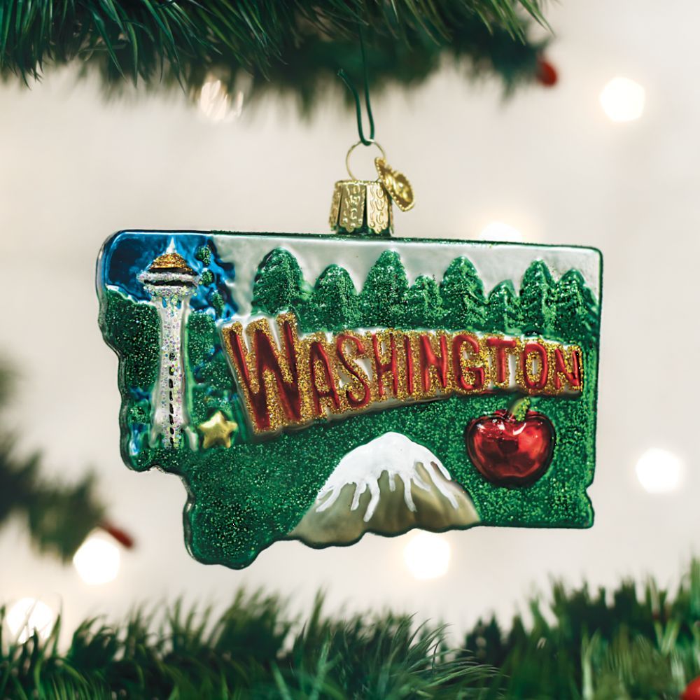 Old World Christmas State Of Washington Ornament