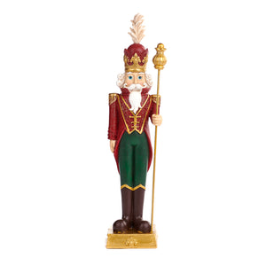 Goodwill Nutcracker On Base Two-tone Red/Gold 26.5Cm