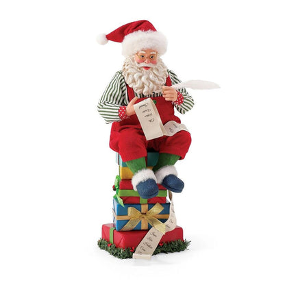Enesco Christmas Traditions Top Of The List Figurine