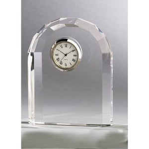Leeber Gateway Clock, Crystal, 4.5" x 3.6"