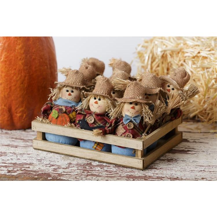 Your Heart's Delight Assortment of 9 Ornaments - Scarecrows