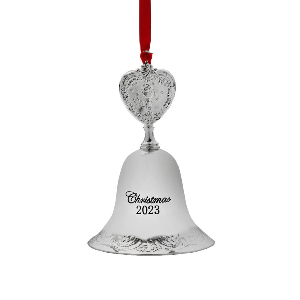 Wallace 2023 Silver-Plate Grande Baroque Bell Ornament - 29th Edition