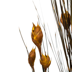Vickerman 36-40" Long Stem Bell Grass w/ Aspen Gold Colored Seed Pods,2 Packs