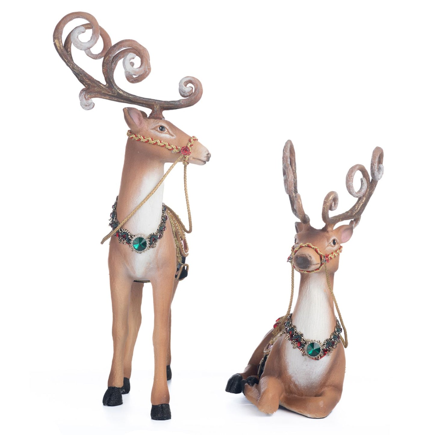 Katherine's Collection 2023 Christmas In The City Reindeer Set Of 2 Assortment Brown