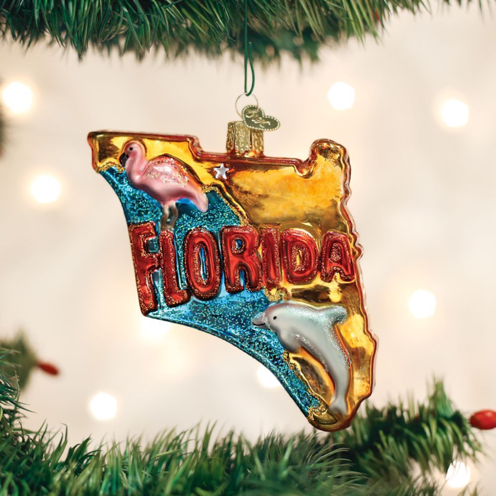 Old World Christmas State Of Florida Ornament.