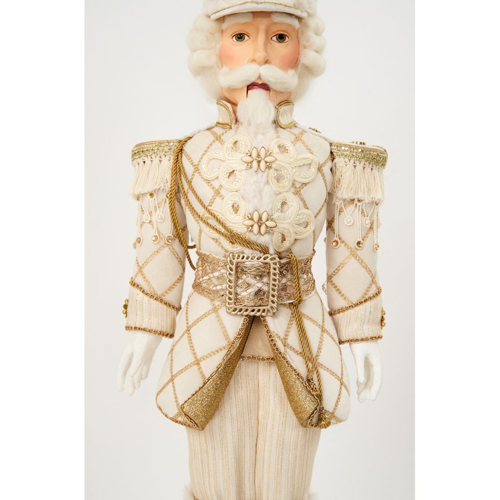 Katherine's Collection 2022 Colonel Walter Nutshell Figurine, 31.25" White Polyester