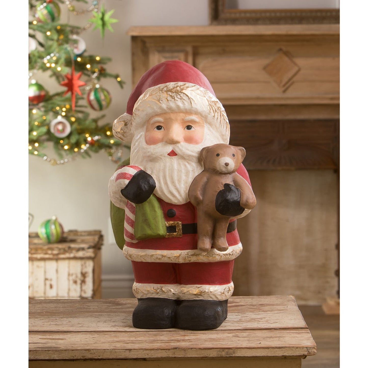 Bethany Lowe Jolly Happy Santa Figurine