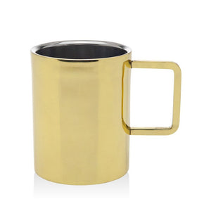 Godinger Gold Down Handled Coffee Mug 12oz