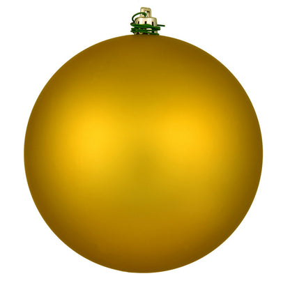 Vickerman 8" Medallion Gold Matte Ball Ornament