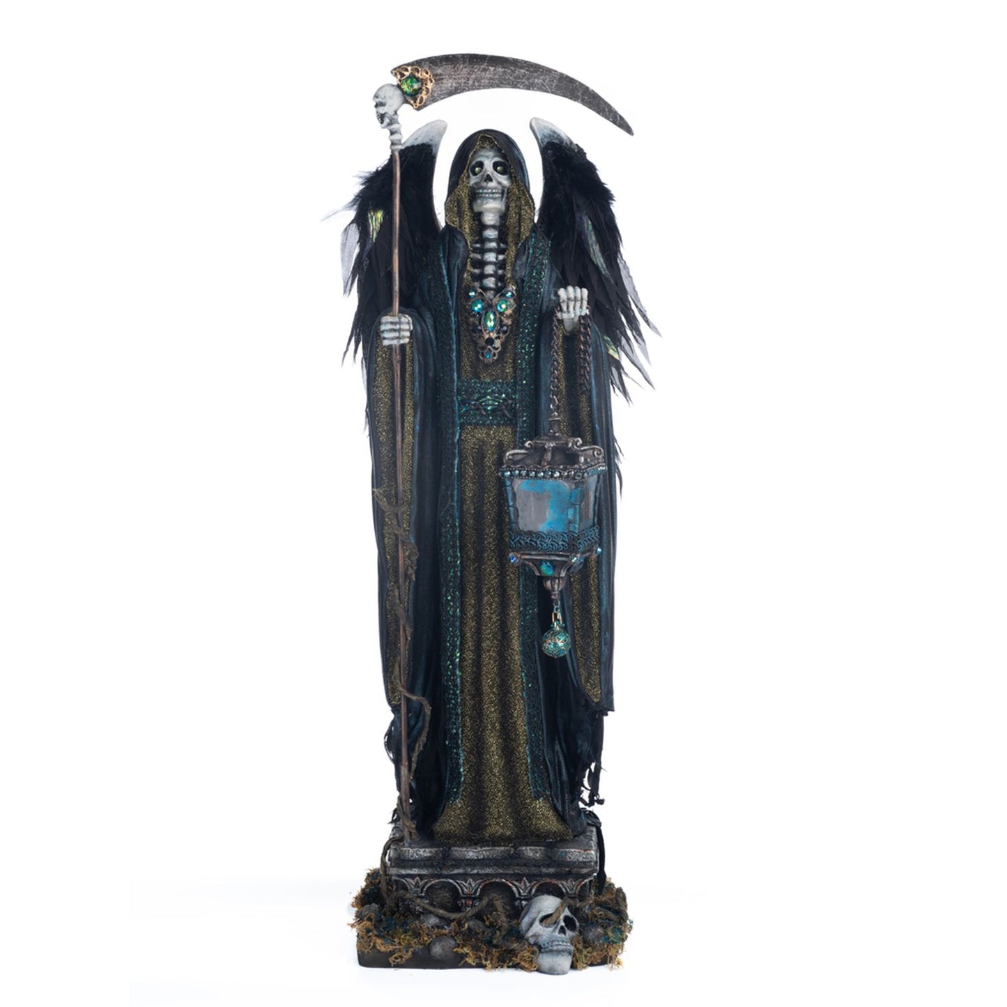 Katherine's Collection 2023 Seers and Takers Grim Reaper, 24.5 Inches, Black Resin