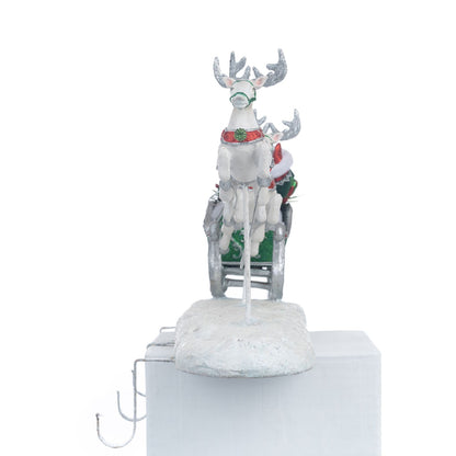 Katherine's Collection 2023 Peppermint Palace 17 Inch Stocking Holder, White Resin