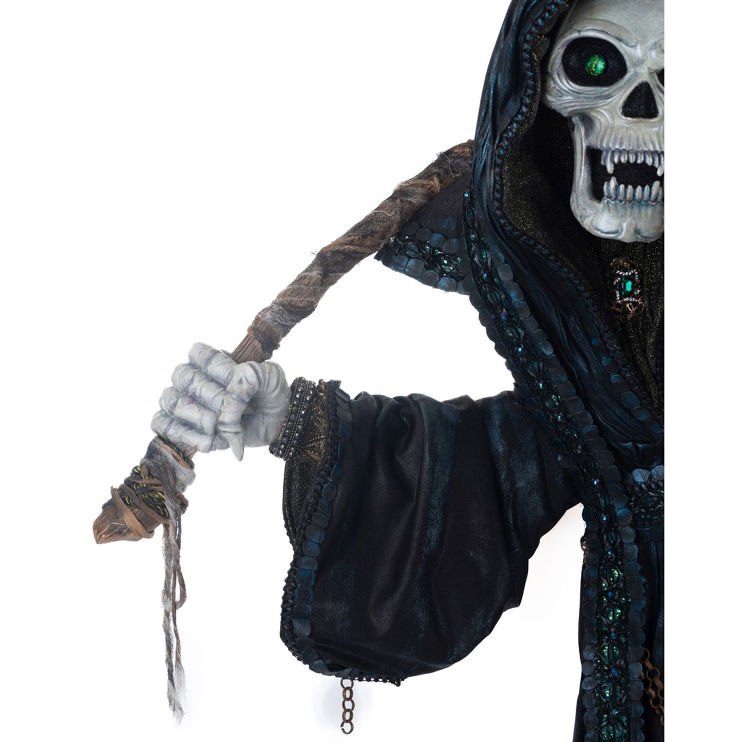 Katherine's Collection 2023 46" Grim Reaper Soul Grabbing Wall Piece, Black Resin