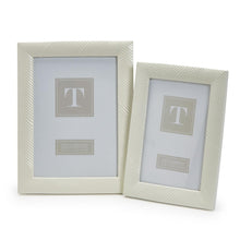 Load image into Gallery viewer, Two&#39;s Company Sleek Chic Set Of 2 White Photo Frames Includes 2 Sizes