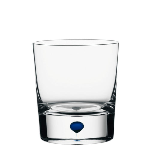 Orrefors Intermezzo Blue Old Fashioned / Whiskey, Glass, Blue