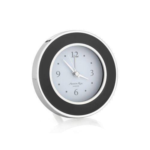 Addison Ross Black & Silver Alarm Clock by Addison Ross