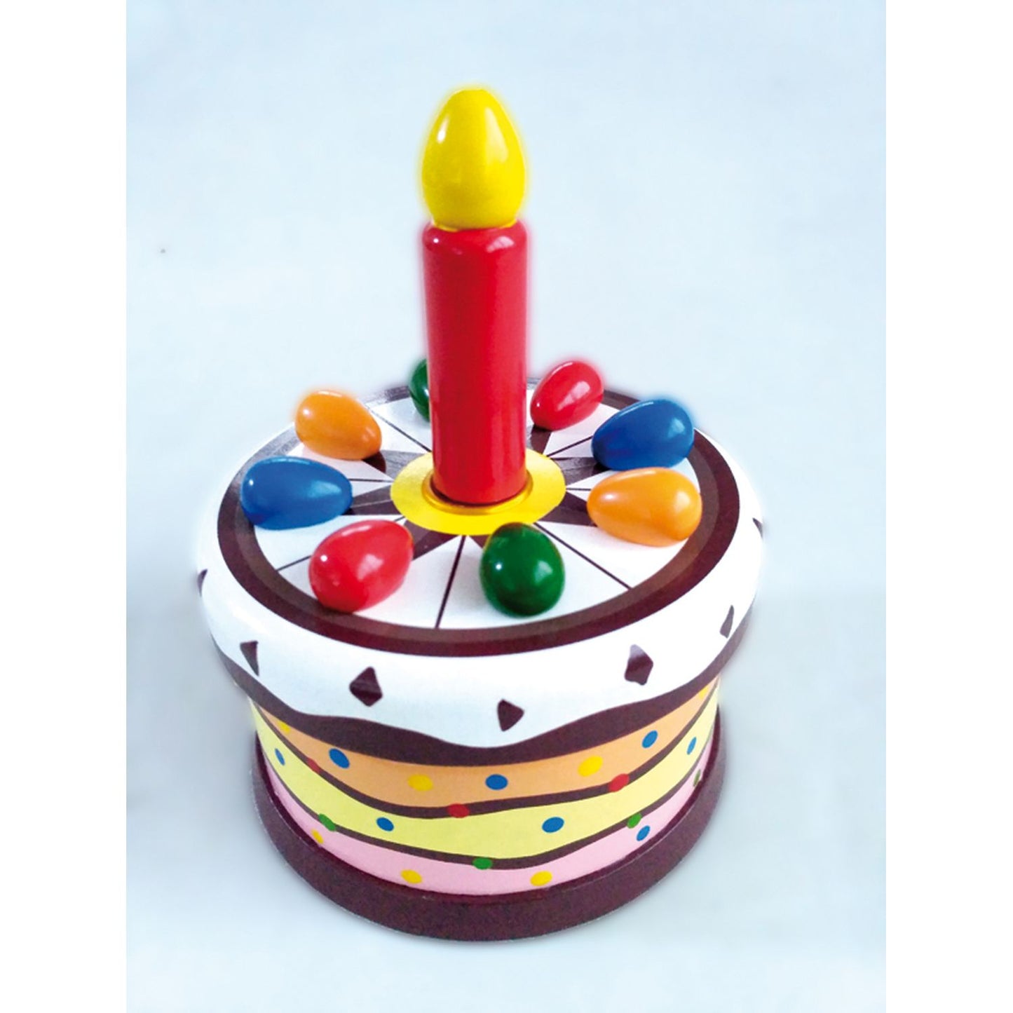 Musicbox Kingdom 5.5" Birthday Cake Turns To The Melody “Happy Birthday”