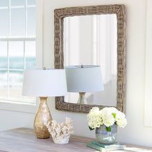 Load image into Gallery viewer, Park Hill Collection Coastal Cottage Muriel Rattan Mirror