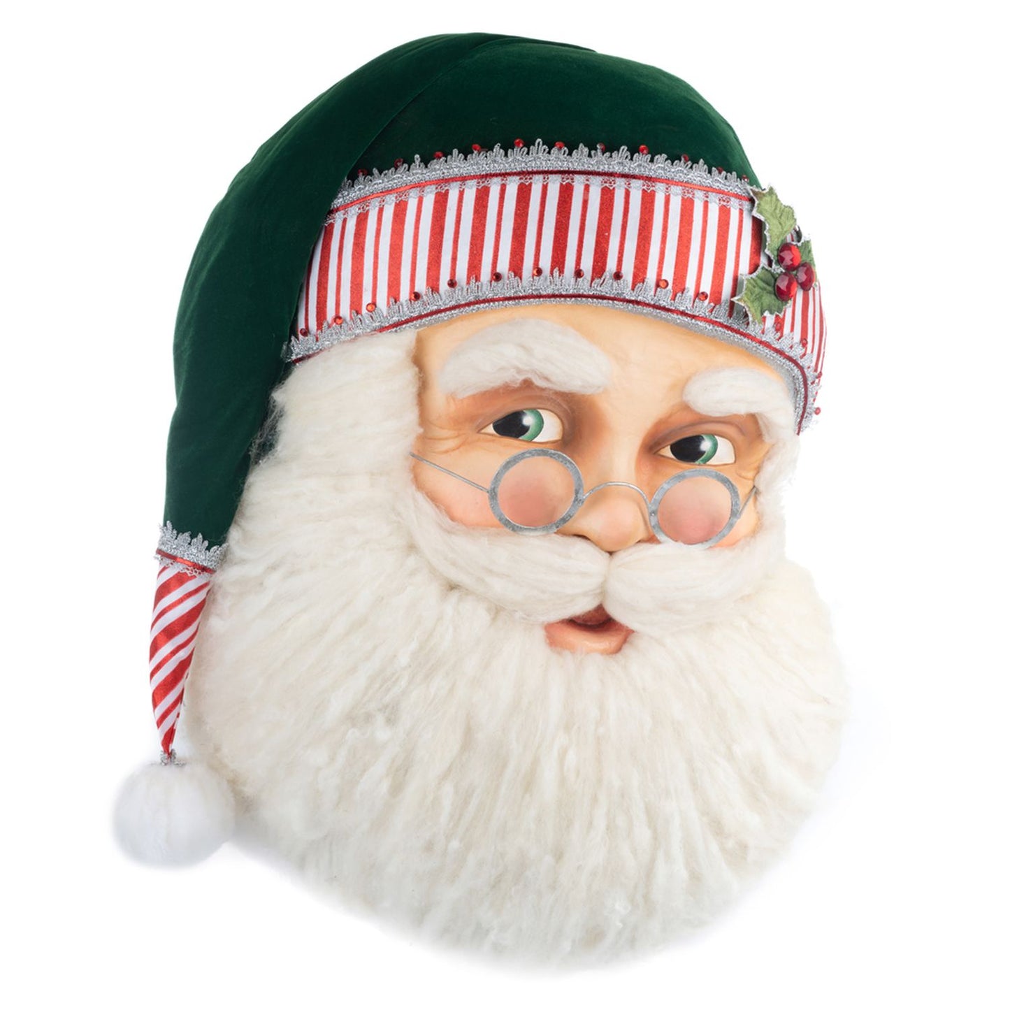 Katherine's Collection 2023 Peppermint Palace Papa Peppermint Santa Wall Mask