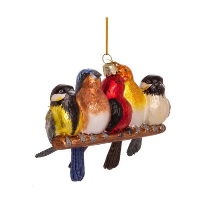 Kurt Adler 5" Noble Gems™ Glass Songbirds Ornament