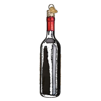 Old World Christmas Red Wine Bottle Ornament