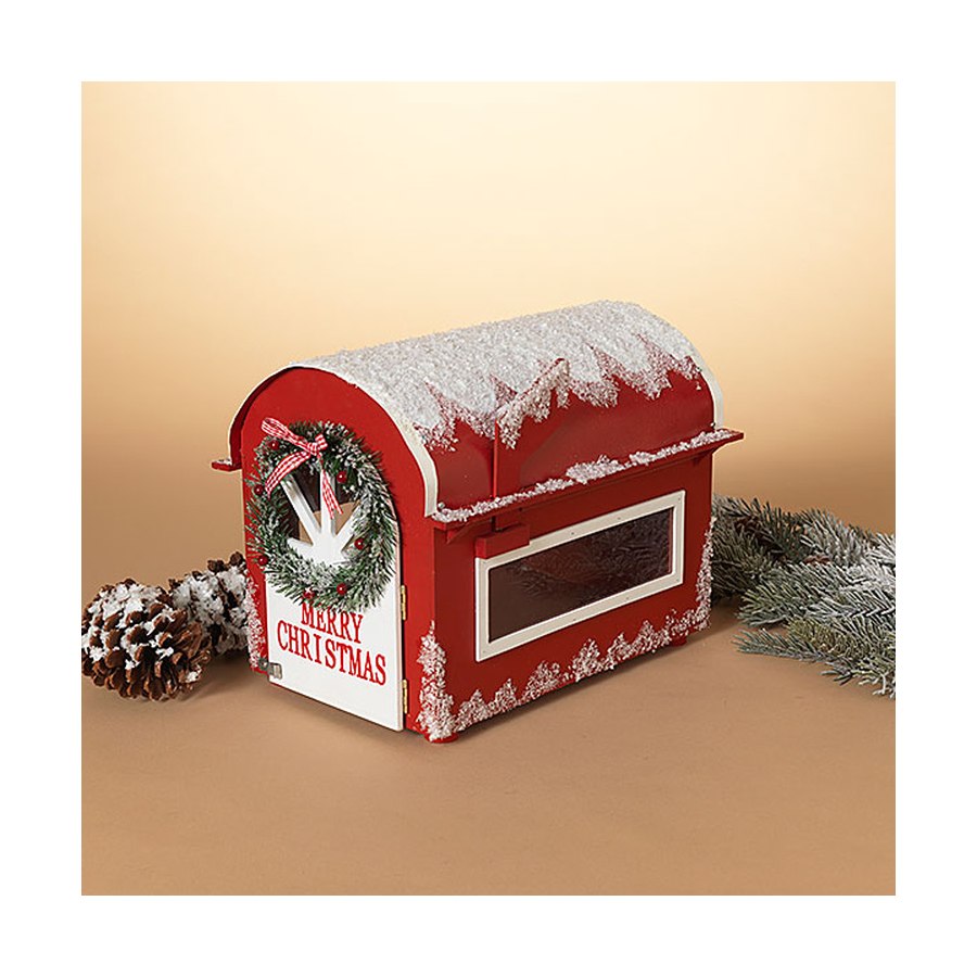 Gerson Companies 13.75-inch Wood Holiday Mailbox