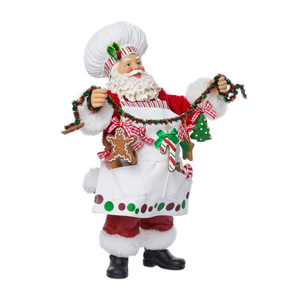 Kurt Adler Fabricha "A Christmas Chef" Santa