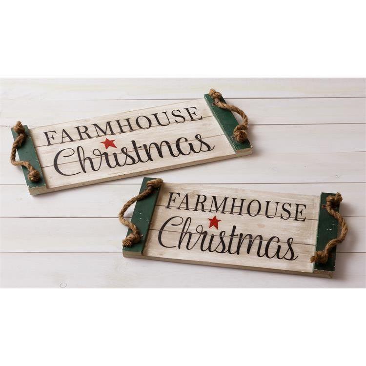 Audrey's Your Heart's Delight Trays-Farmhouse Christmas Set of 2, Wood by Audrey