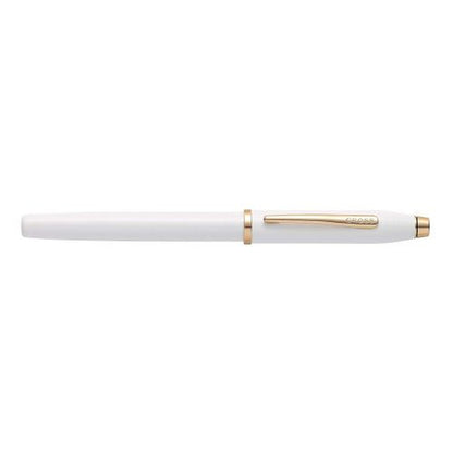 Pearlescent White Lacquer with Medium Nib Fountain Pen, 5"