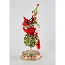 Load image into Gallery viewer, Katherine&#39;s Collection 2022 Clara the Gnome and Cardinal Figurine, 16.5&quot;