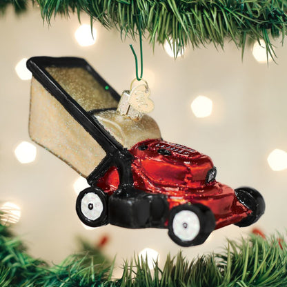 Old World Christmas Lawn Mower Ornament
