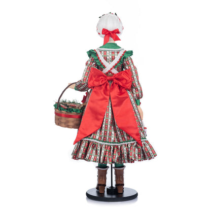 Katherine's Collection Seasoned Greetings Mama Maple Nutmeg Doll 32-Inch, Green/White