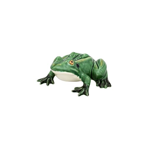 Bordallo Pinheiro Frogs Medium Frog Figurine, Green, Earthenware, 4