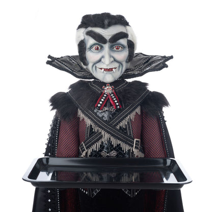 Katherine's Collection Eternal Devotion Count Barry Vonbitten Butler, Red/Black Resin