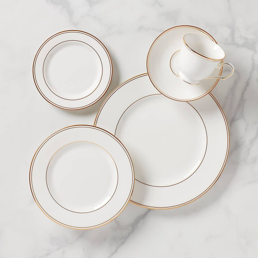 Lenox Federal Gold Dinnerware 5-Piece Place Setting Boxed