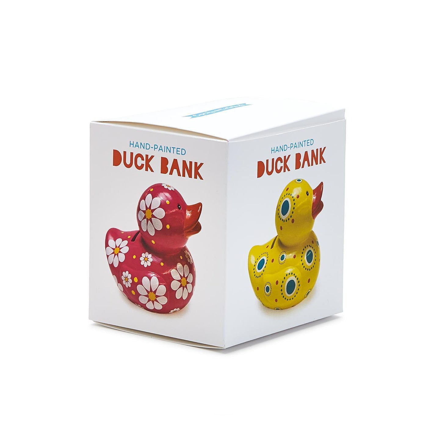 Two's Company Duckie Money Bank in Gift Box Assorted 3 Patters/Colors